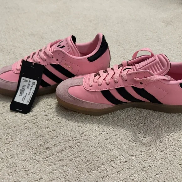 adidas gazelle silver green womens KIDS ADIDAS SAMBA OG EL I (CLOUD WHITE / PINK / GUM)